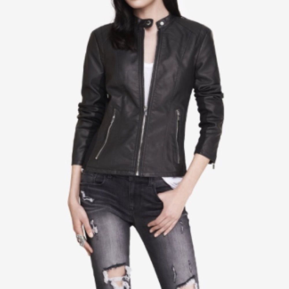 Express Black Minus the Leather Moto Jacket